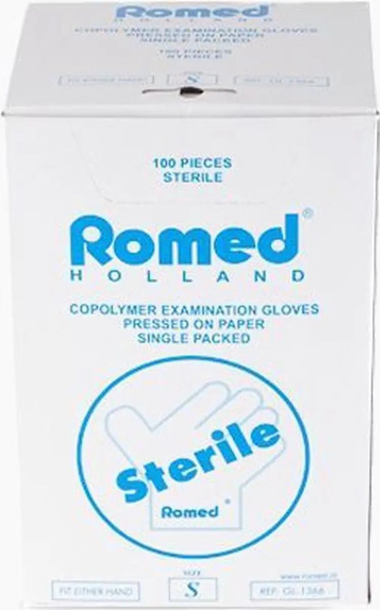 Romed Copolymer Steriele Handschoenen - 100 Stuks