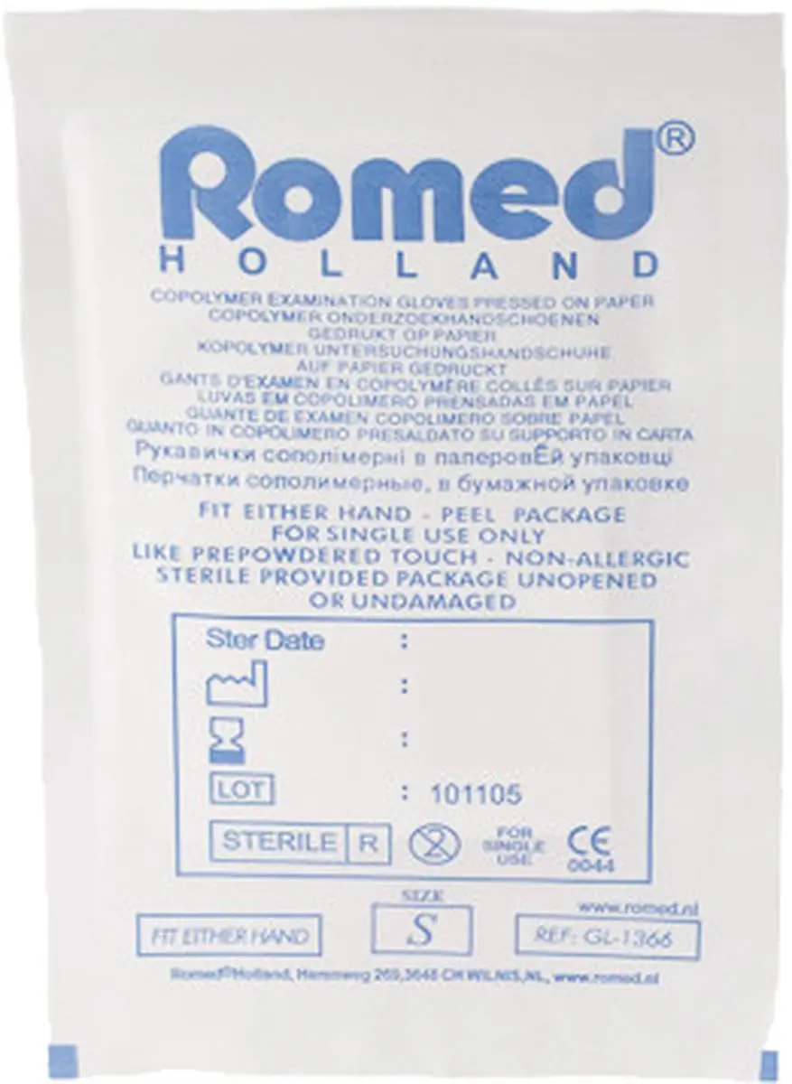 Romed Copolymer Steriele Handschoenen - 100 Stuks