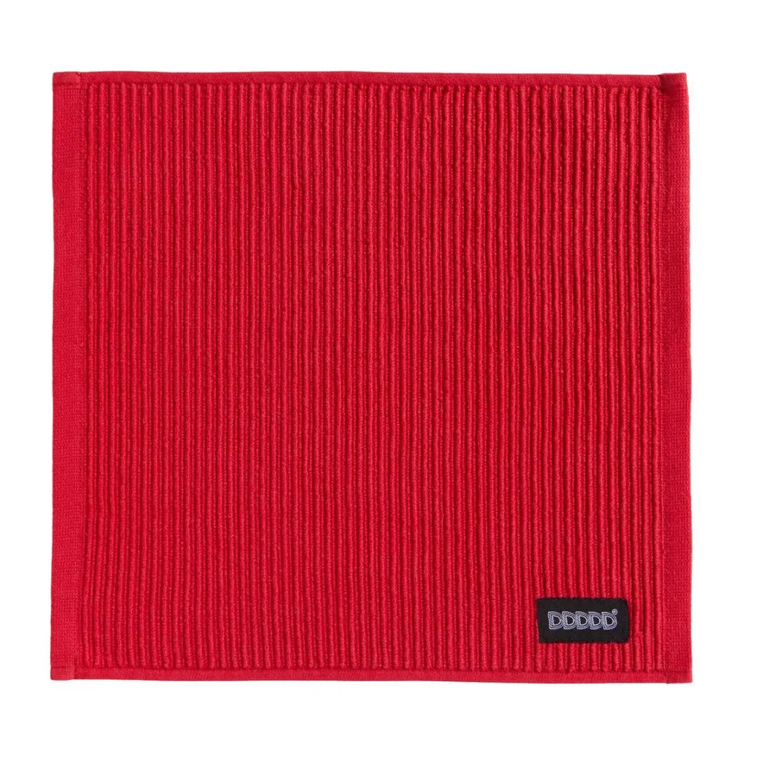 DDDDD Vaatdoek Set - 8 Stuks - Katoen 30x30cm - Klassiek Rood