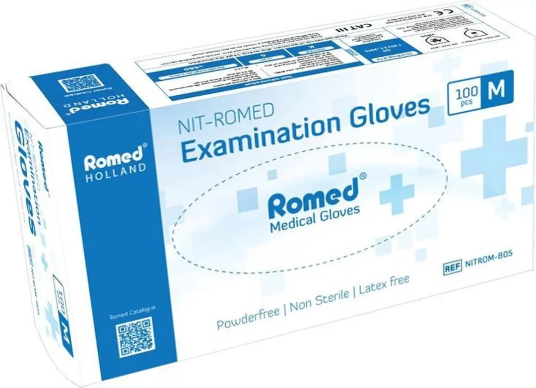 Romed Nitromed Handschoenen XL - 90 Stuks - Blauw