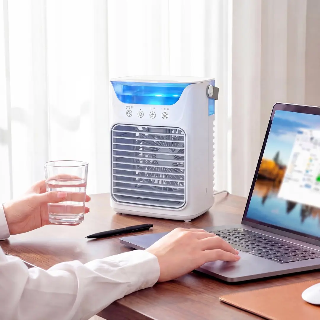 ECTEATOY Mini Airco 741001 - Draagbare Luchtkoeler 3 Snelheden - Wit