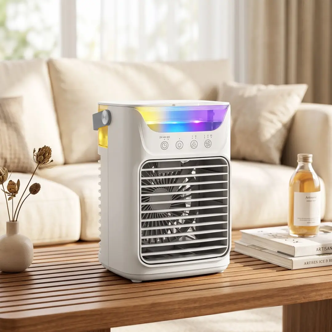 ECTEATOY Mini Airco 741001 - Draagbare Luchtkoeler 3 Snelheden - Wit