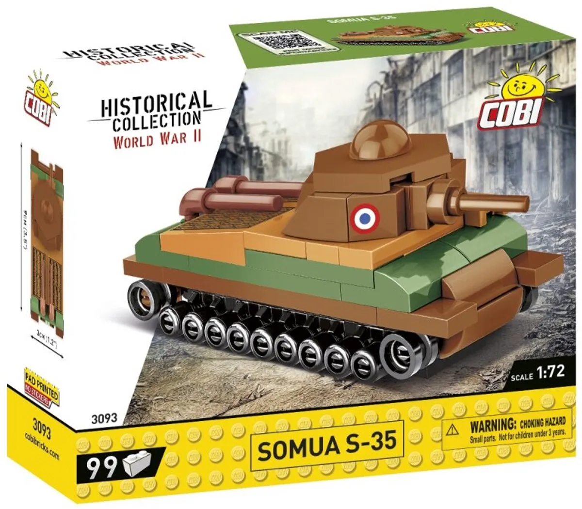 Cobi Somua S-35 Bouwset 99 Stuks - Meerkleurig