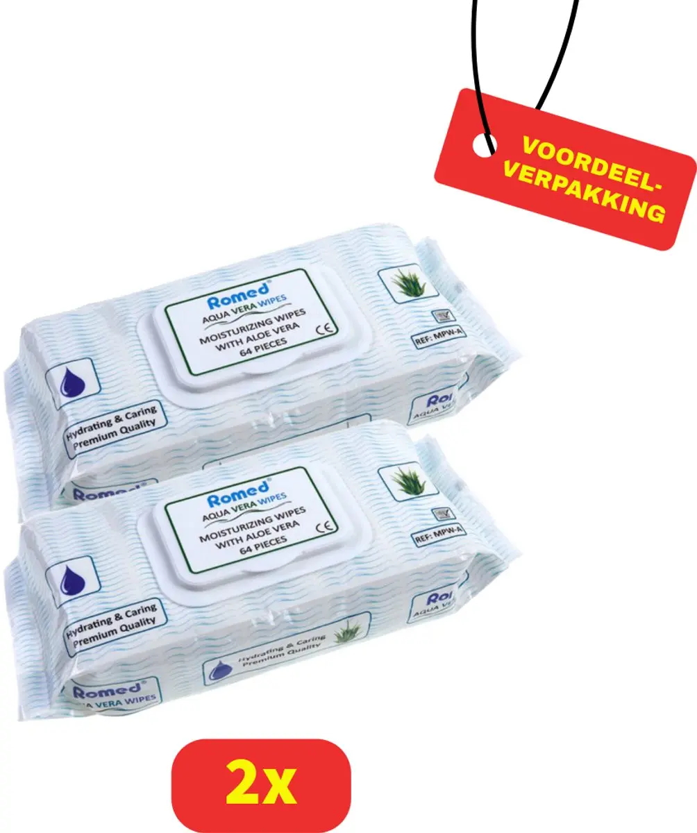 Romed Patiëntendoekjes Aloë Vera 128 Stuks