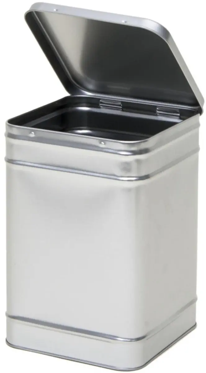 Bellatio Design Metaal Bewaarblik 14x21cm - Grijs - 4.1L