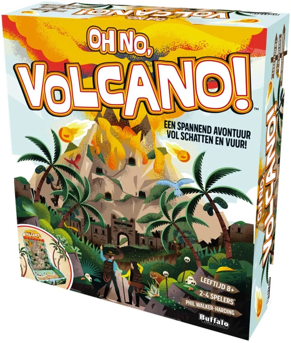 Asmodee Oh No Volcano! Familiegame - 2-6 Spelers