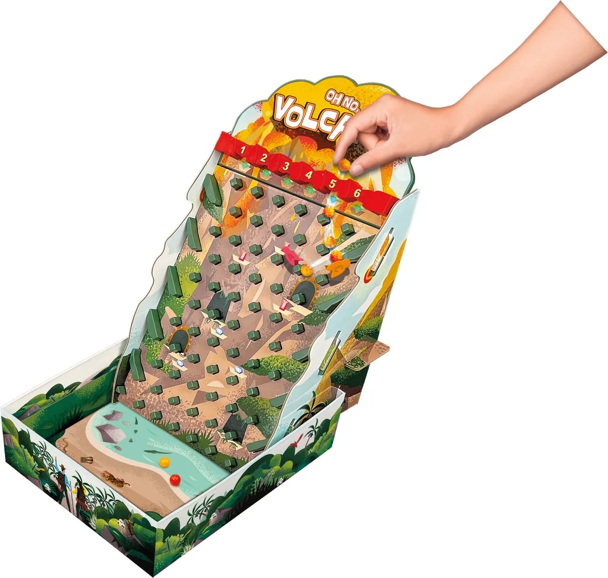 Asmodee Oh No Volcano! Familiegame - 2-6 Spelers