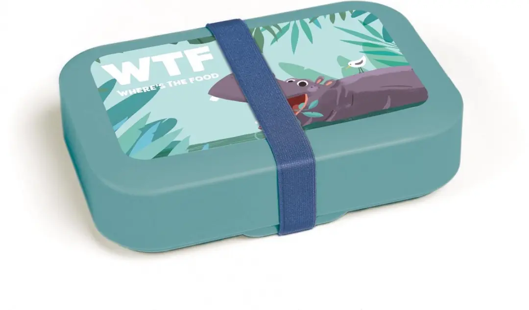 Amuse Plus Tropical Teens Lunchbox Medium - Blauw - 3-delig