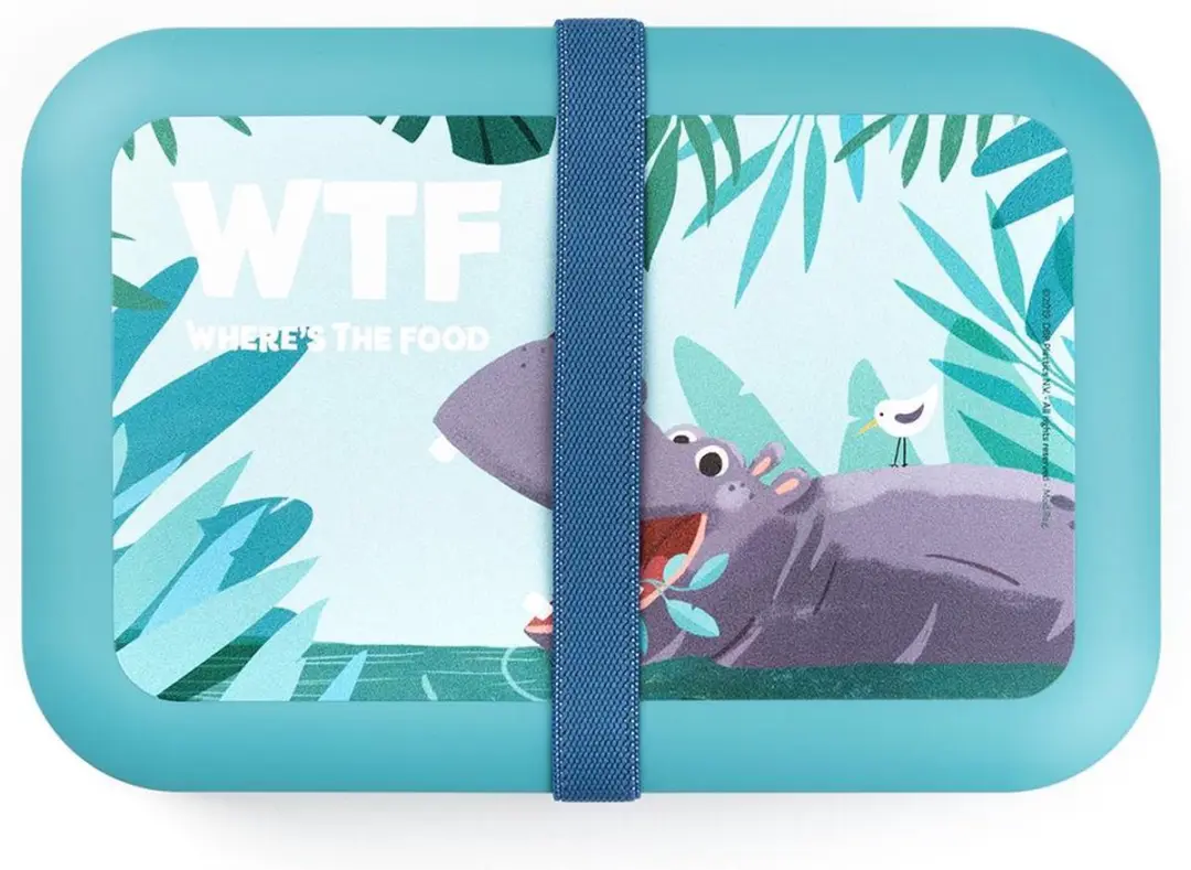Amuse Plus Tropical Teens Lunchbox Medium - Blauw - 3-delig