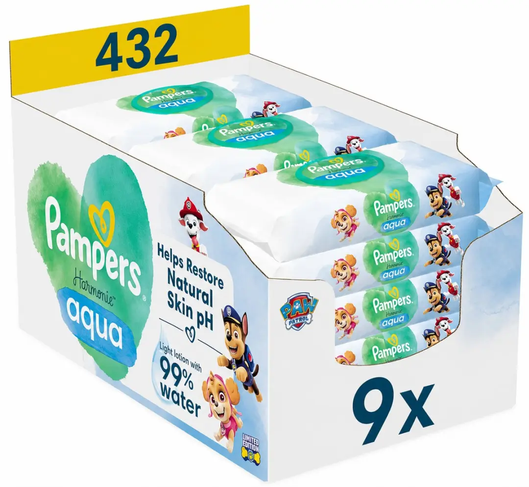 Pampers Harmonie Aqua Paw Patrol Billendoekjes