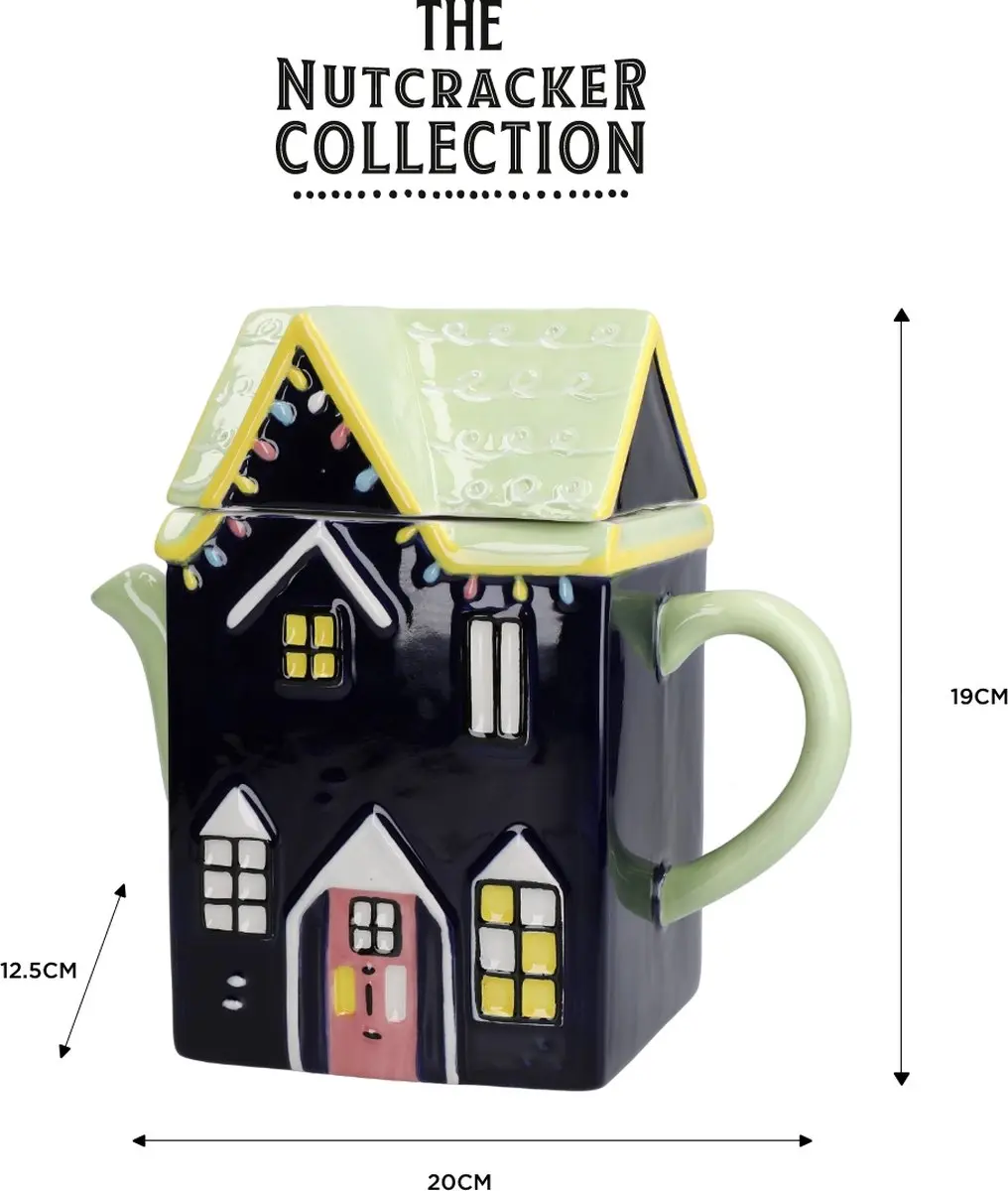 KitchenCraft Theepot 1.2L - Theelichthouder & Infuser - 4 Kopjes