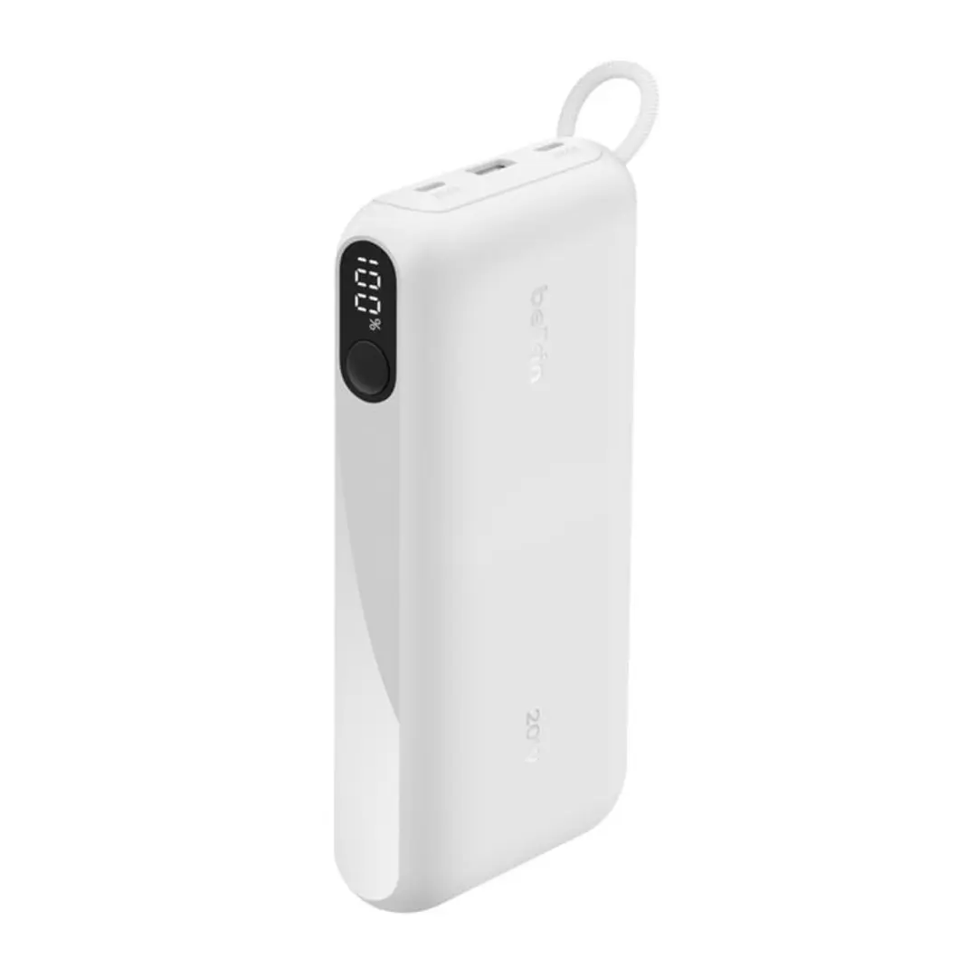 Belkin Power Bank 20000mAh 20W - 3x Opladen - Wit