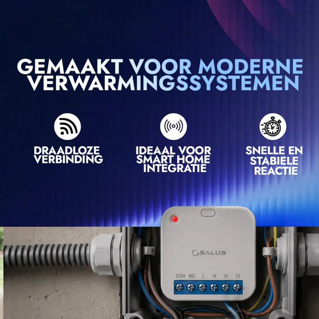 Salus SR600 Smart Relay 16A - Zigbee - Wit
