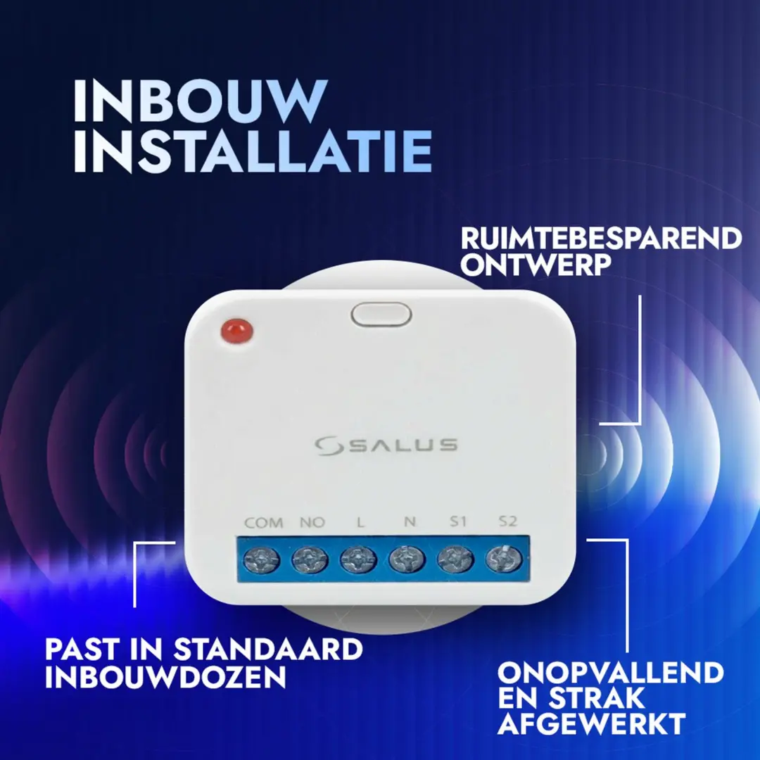 Salus SR600 Smart Relay 16A - Zigbee - Wit