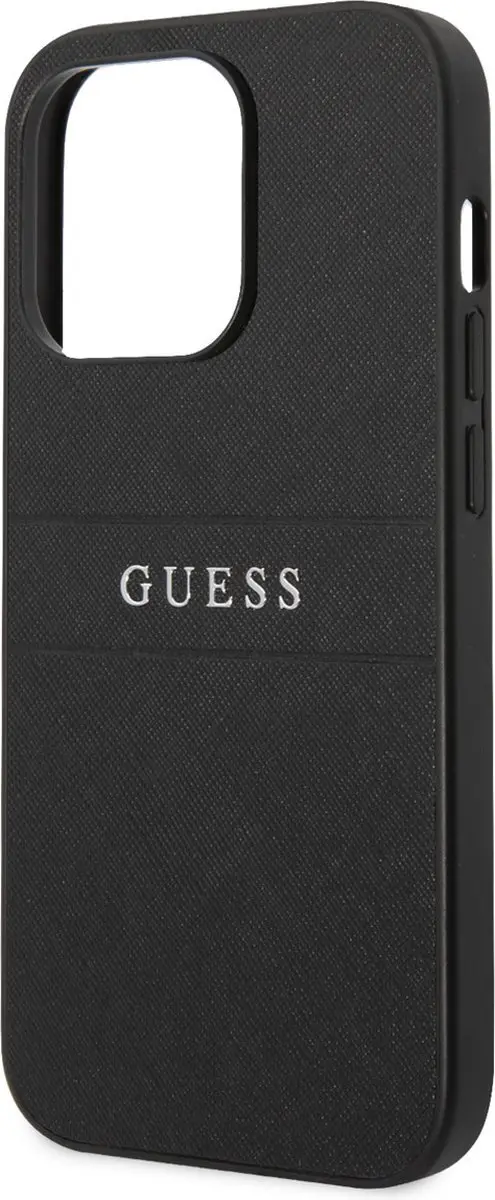 GUESS Telefoonhoesje iPhone 14 Pro Max - PU Saffiano - Zwart