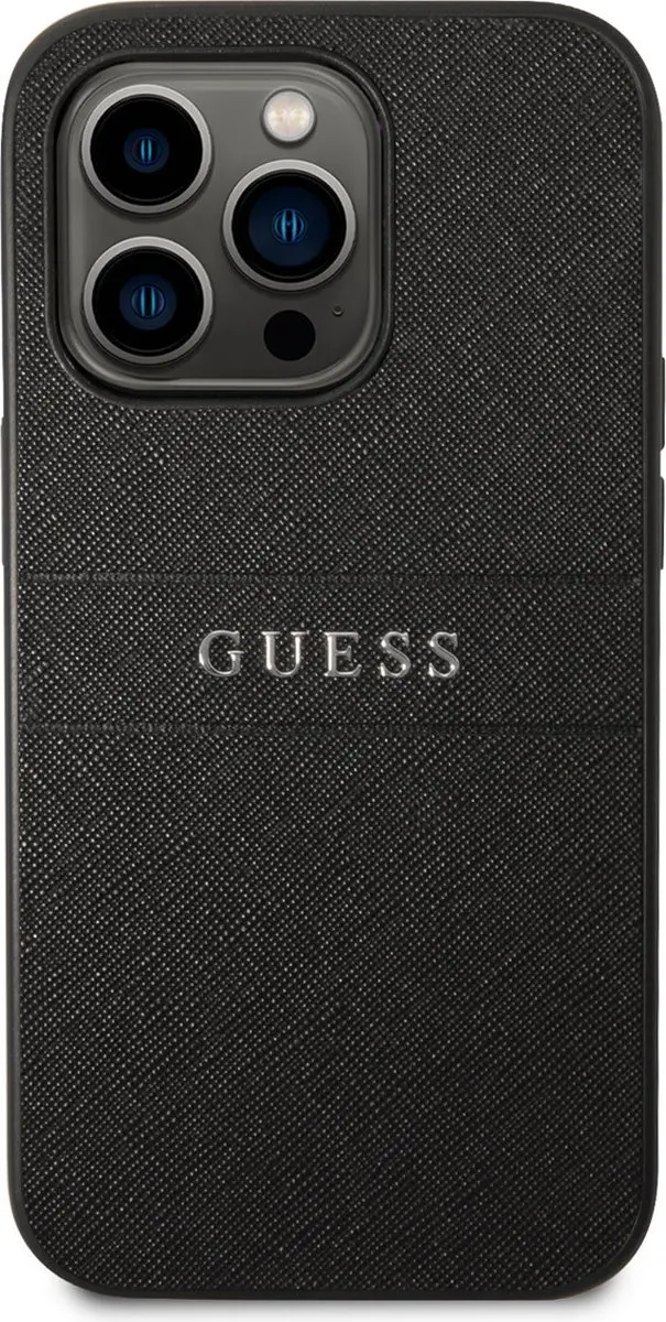 GUESS Telefoonhoesje iPhone 14 Pro Max - PU Saffiano - Zwart