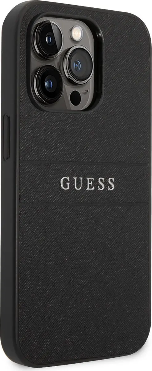 GUESS Telefoonhoesje iPhone 14 Pro Max - PU Saffiano - Zwart