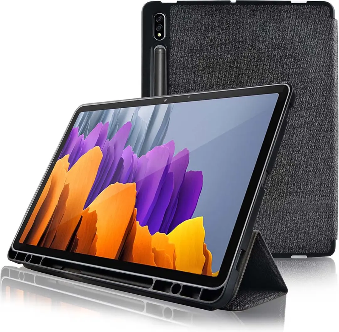Nedis TCVR10007GY Tablet Folio-Hoes - Samsung Galaxy Tab S7 - Grijs/Zwart