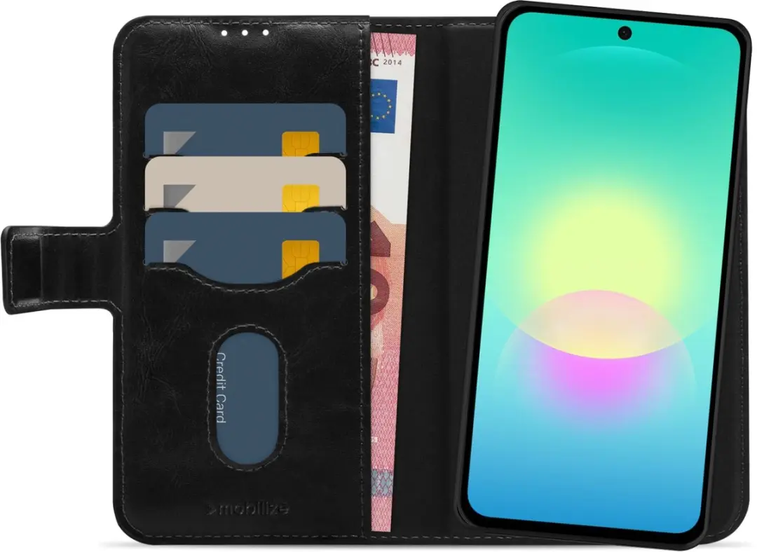 Mobilize 2in1 Magnet Gelly Wallet Case Samsung Galaxy A27 - 3 Pasjes - Zwart - afbeelding 6 van 6