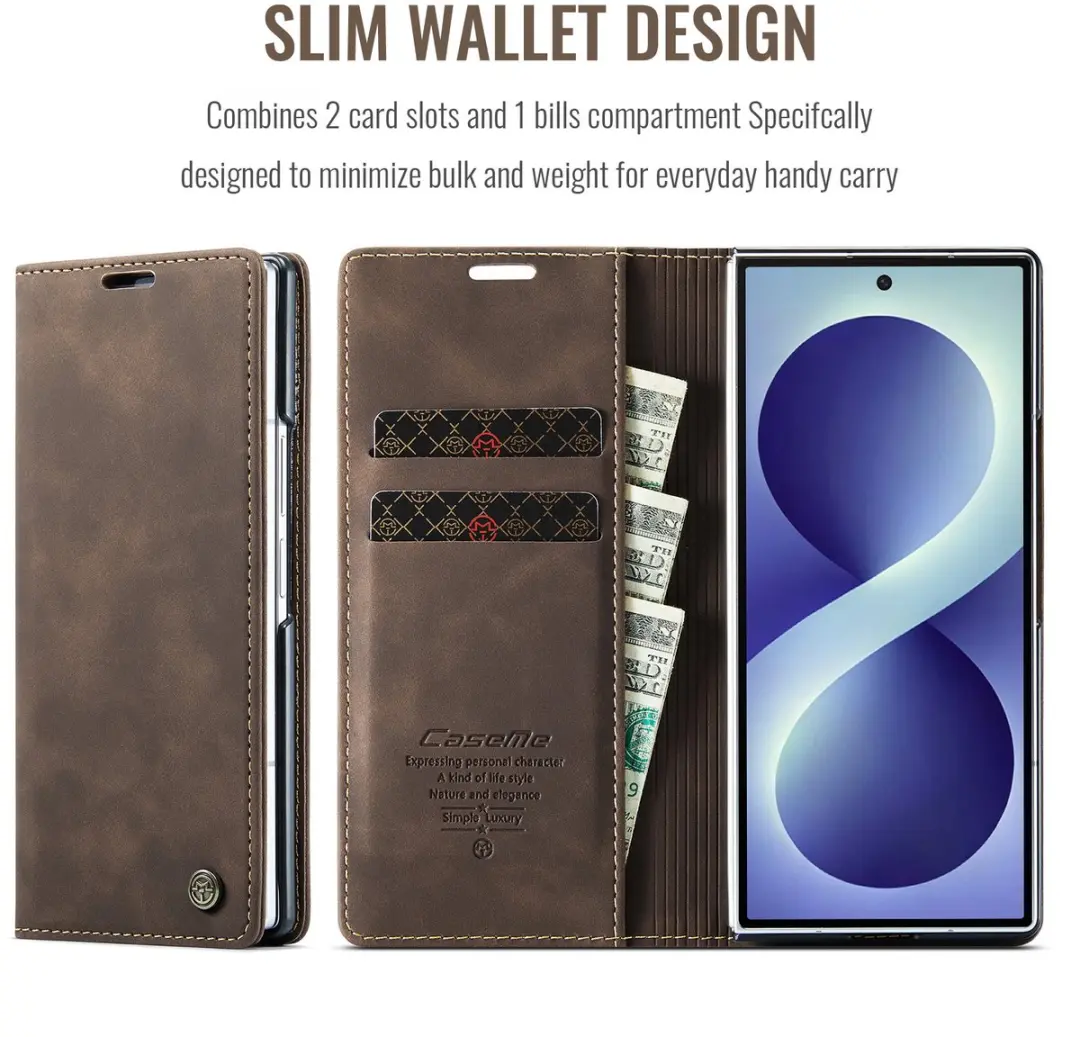 Caseme Hoes voor Samsung Galaxy Z Fold8 - Coffee - afbeelding 6 van 6