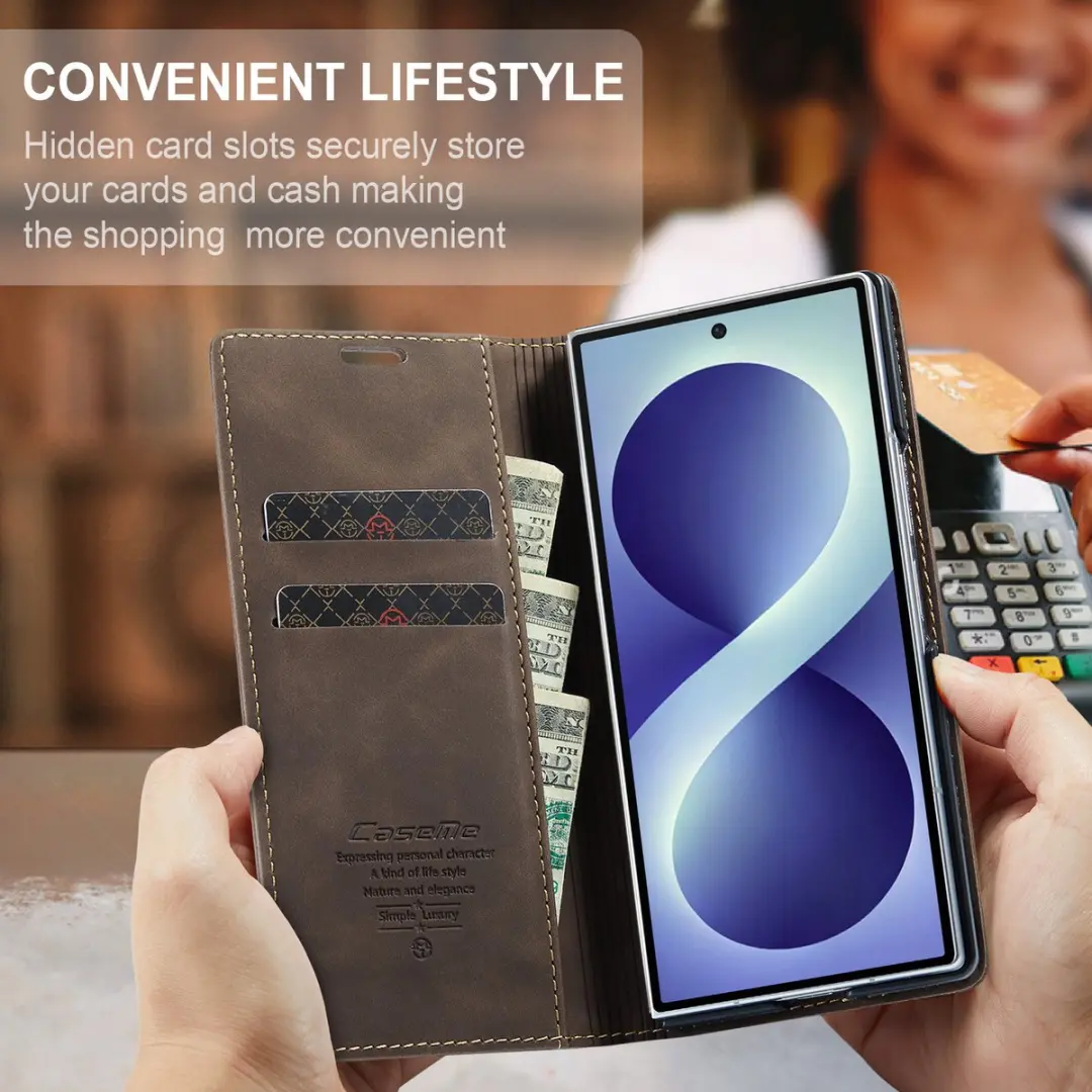 Caseme Hoes voor Samsung Galaxy Z Fold8 - Coffee