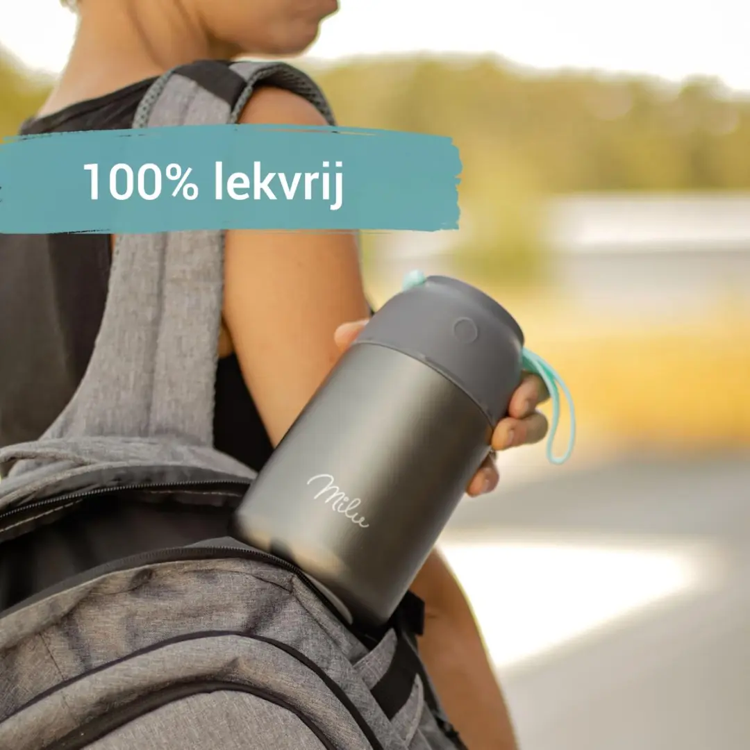 Milu Thermos Voedselcontainer 450ml - Grijs