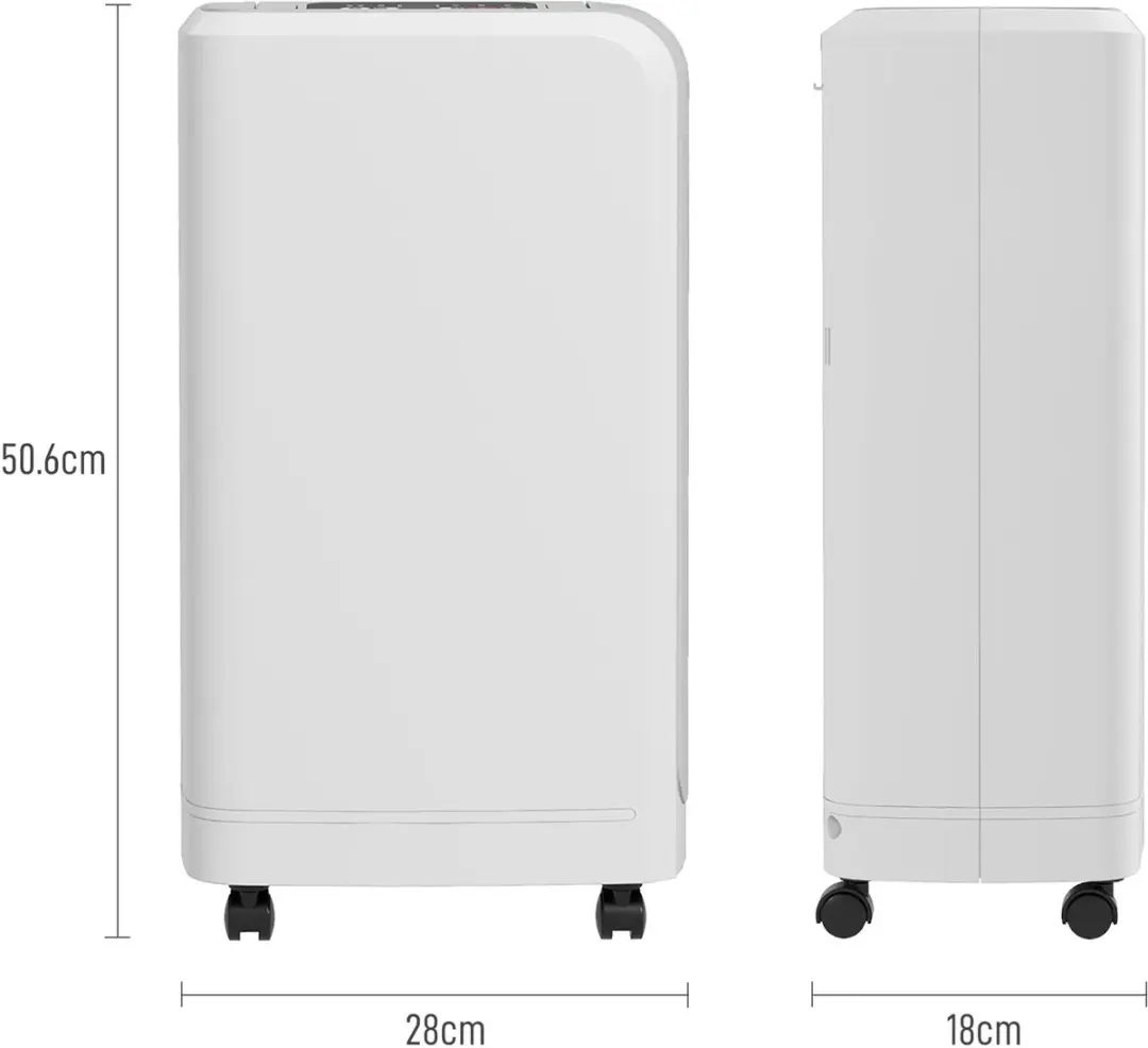 ECTEATOY Elektrische Luchtontvochtiger 12L - Wit