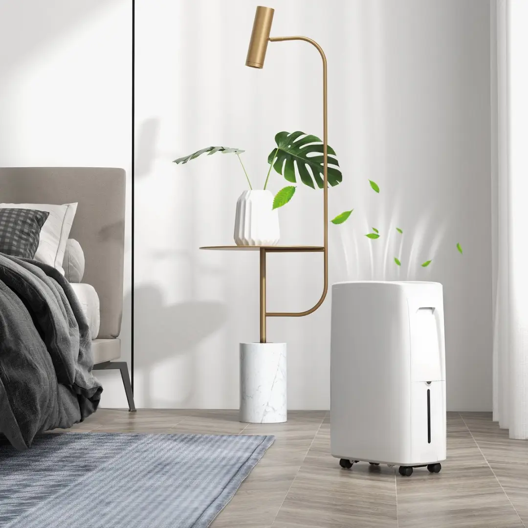 ECTEATOY Elektrische Luchtontvochtiger 12L Wit