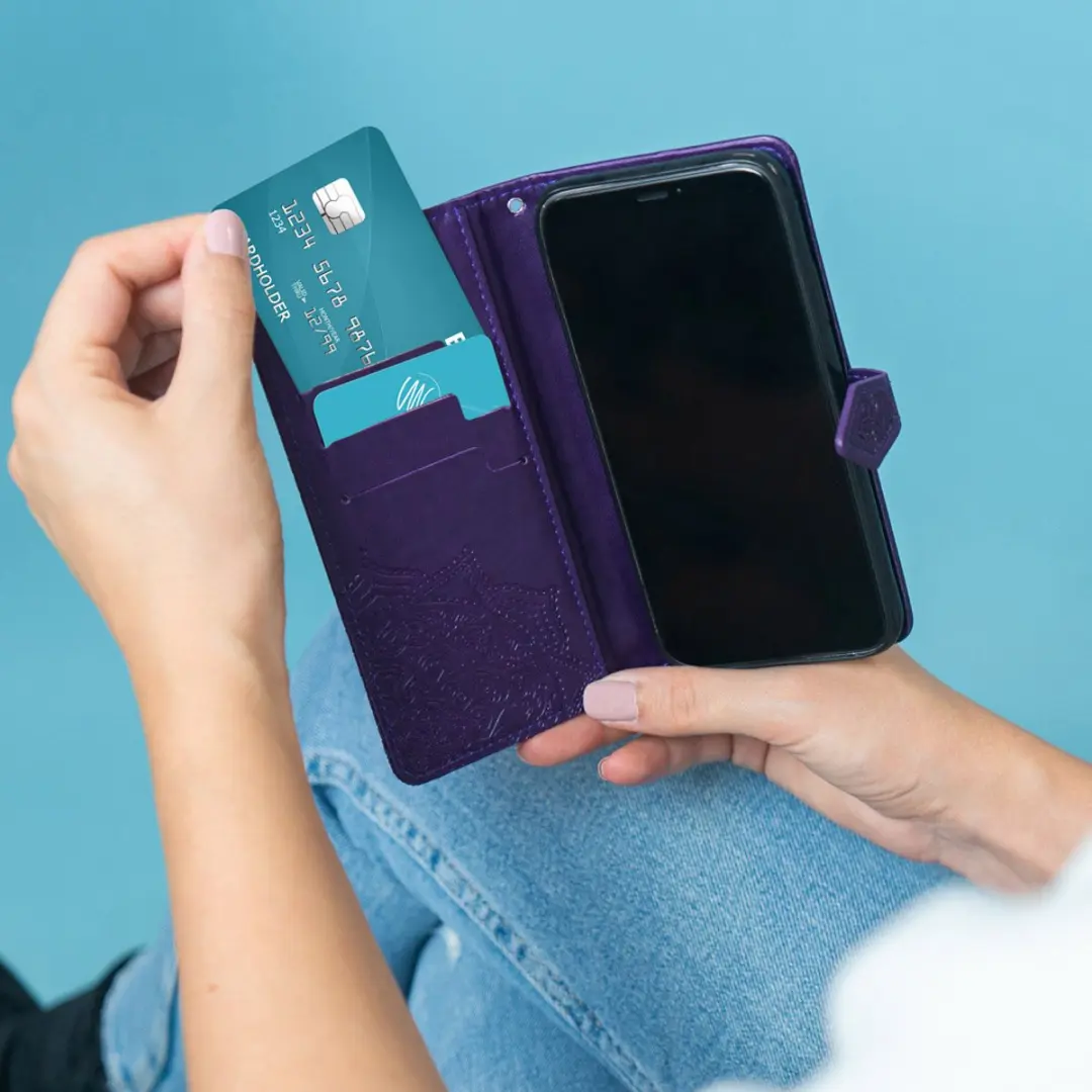 Imoshion Hoesje Motorola Edge 60 Pro - 3 Pasjes - Paars