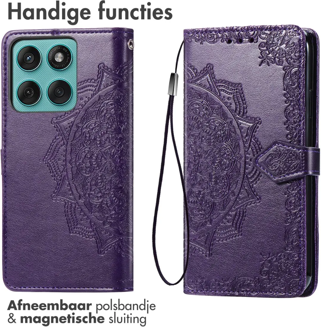 Imoshion Hoesje Motorola Edge 60 Pro - 3 Pasjes - Paars