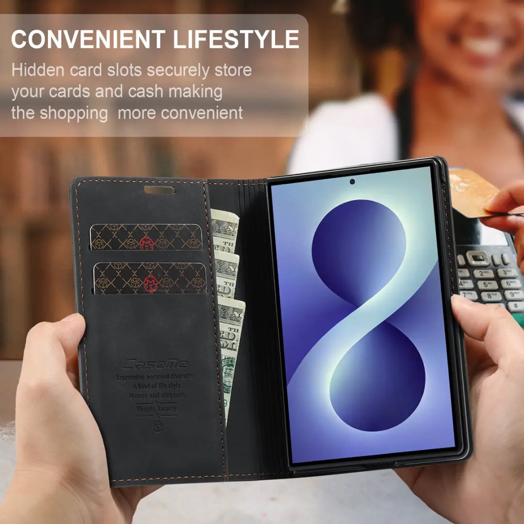 Caseme Bookcase Hoes Samsung Galaxy Z Fold8 - 2 Stuks - Zwart - afbeelding 6 van 6
