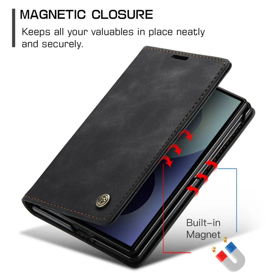 Caseme Bookcase Hoes Samsung Galaxy Z Fold8 - 2 Stuks - Zwart
