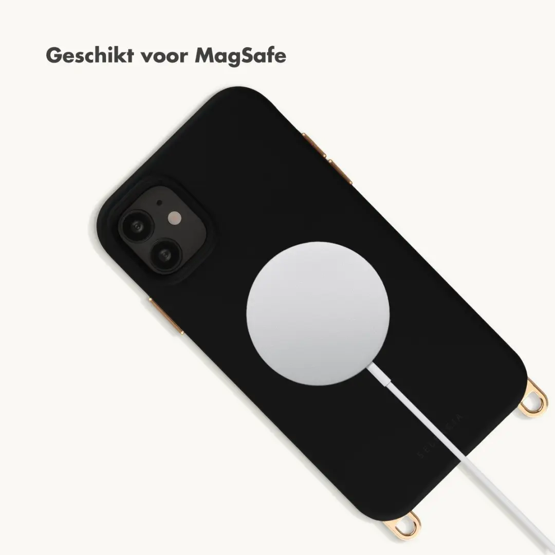 Selencia Hoesje iPhone 11 Velvet Black - MagSafe - afbeelding 6 van 6