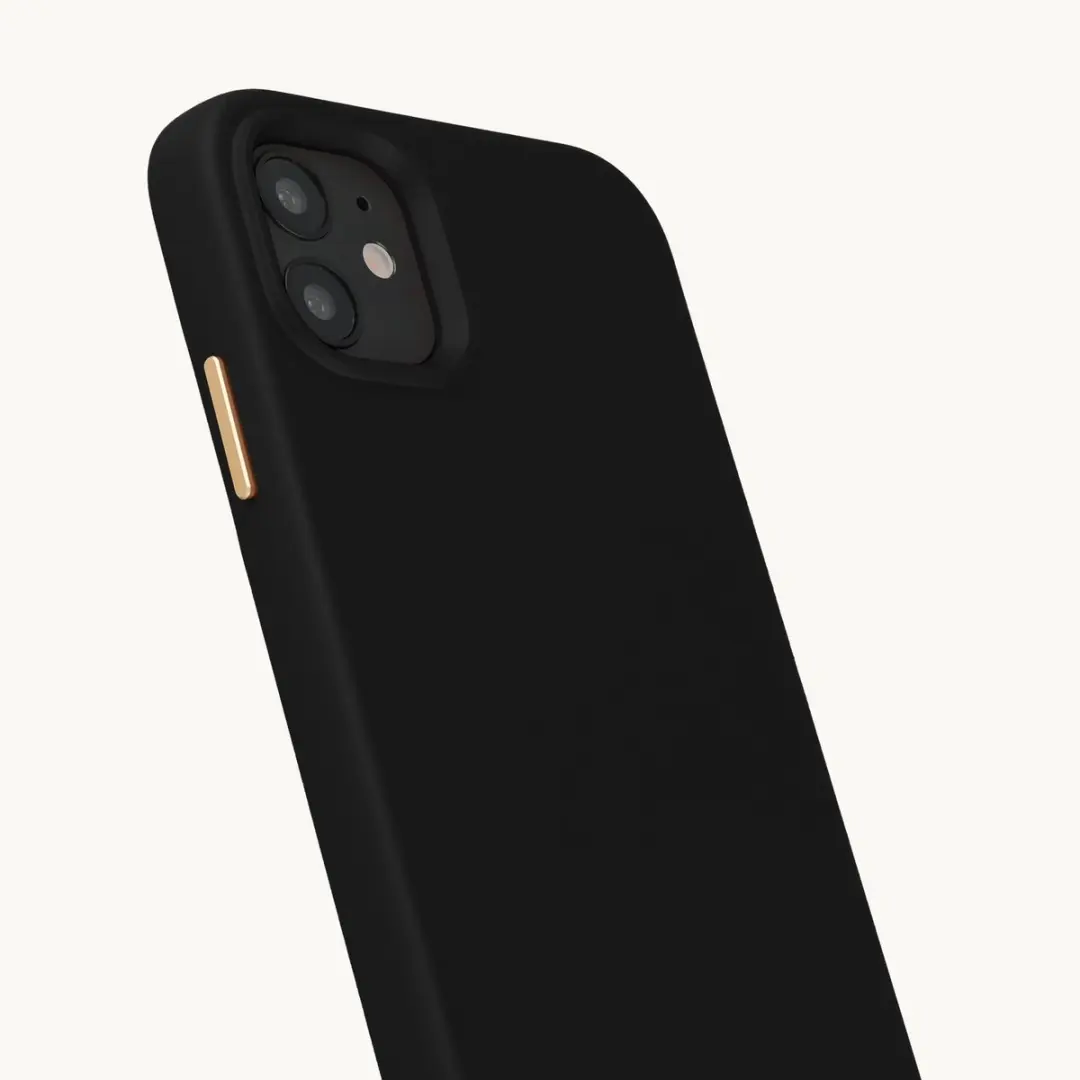 Selencia Hoesje iPhone 11 Velvet Black - MagSafe