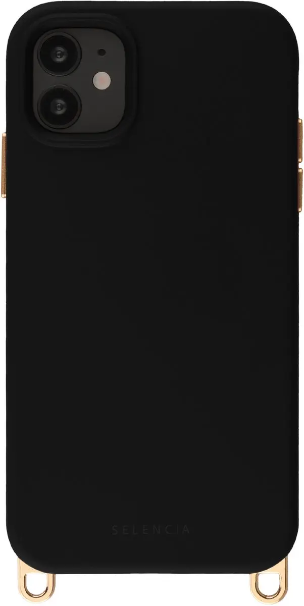 Selencia Hoesje iPhone 11 Velvet Black