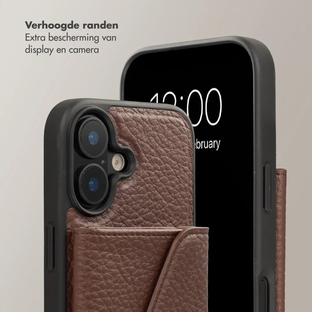 Selencia Sera Koordhoes iPhone 16 - Donkerbruin