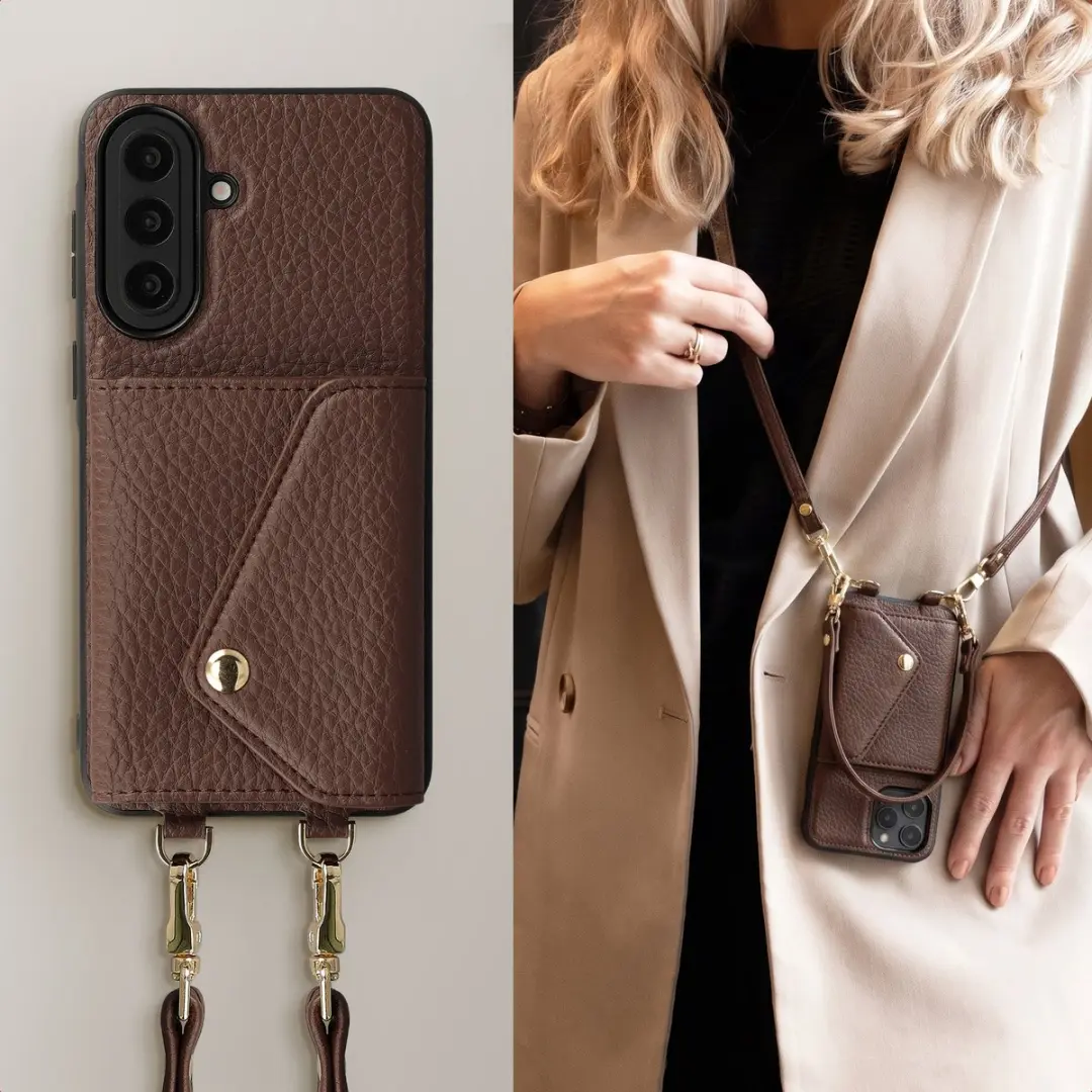 Selencia Sera Koordhoes Samsung Galaxy A57 - Donkerbruin