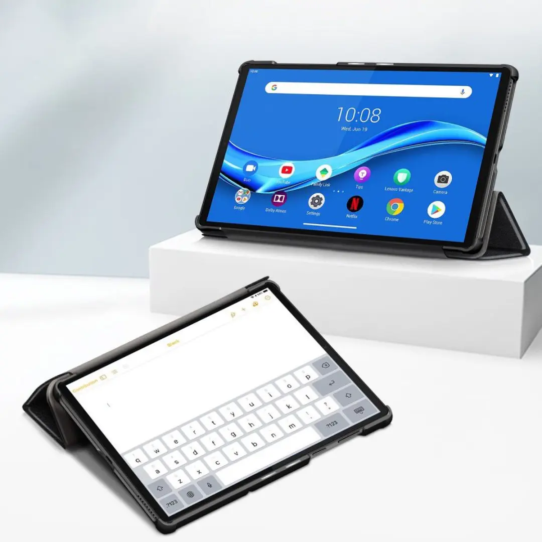 Just in Case Lenovo Tab M10 Plus Bookcase Hoesje - Zwart