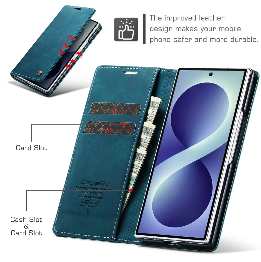 Caseme Samsung Galaxy Z Fold8 Bookcase Stand Hoes - Blauw