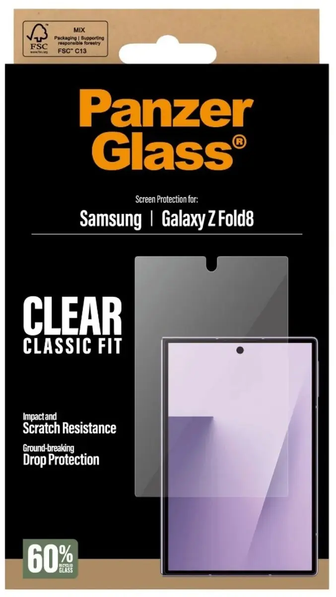 PanzerGlass Ultra-Wide Screenprotector Antibacterieel - Samsung Galaxy Z Fold 8