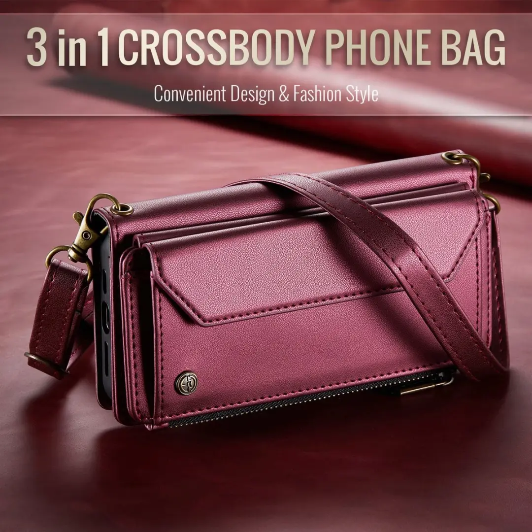 Caseme Samsung Galaxy Z Fold8 Hoesje Portemonnee - Rood