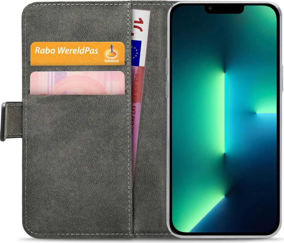 Mobilize Classic Gelly Wallet Bookcase iPhone 13 Pro Max - Zwart - afbeelding 6 van 6