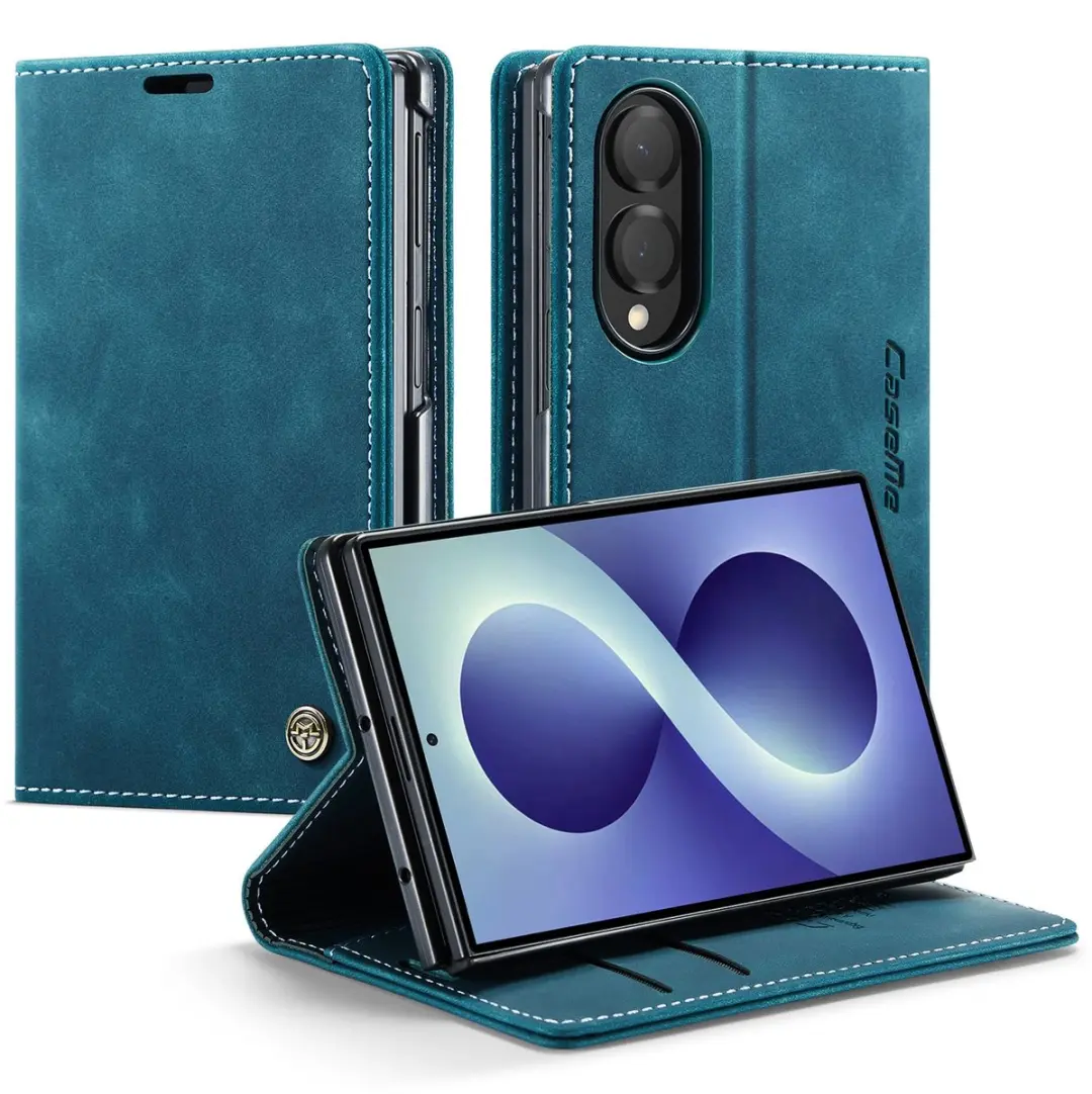 Caseme Bookcase Hoes Samsung Galaxy Z Fold8 - Blauw
