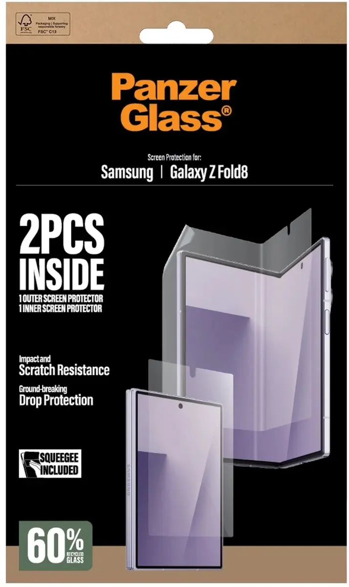 PanzerGlass Screenprotector Samsung Galaxy Z Fold 8 - PG14277