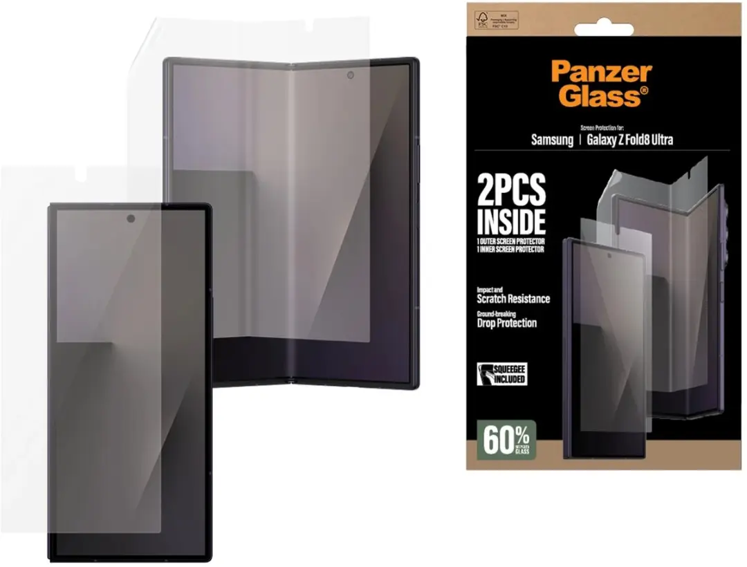 PanzerGlass Screenprotector Samsung Galaxy Z Fold 8 - PG14277 - afbeelding 6 van 6