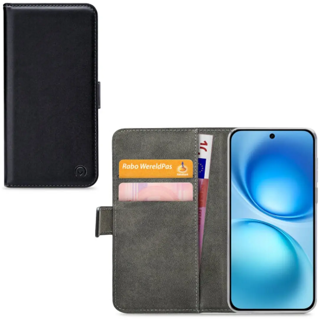 Mobilize Classic Gelly Wallet Bookcase Vivo X200 FE - Zwart