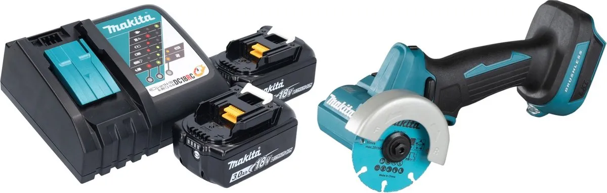 Makita DMC 300 RF Haakse Slijper 18V