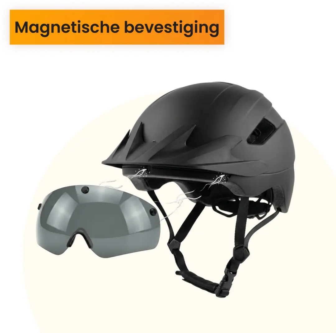 R2B Donker Vizier Speed Pedelec Helm - One Size - afbeelding 6 van 6