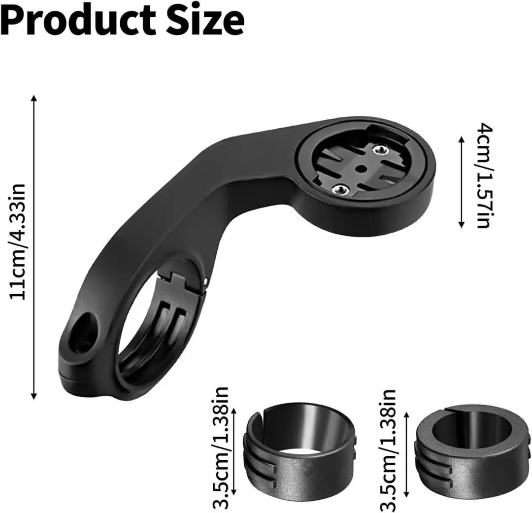 ECTEATOY Fietscomputerhouder Garmin Edge - Zwart