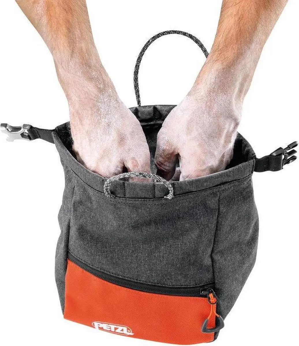 Petzl Sakab Chalk Bag - Grijs/Rood